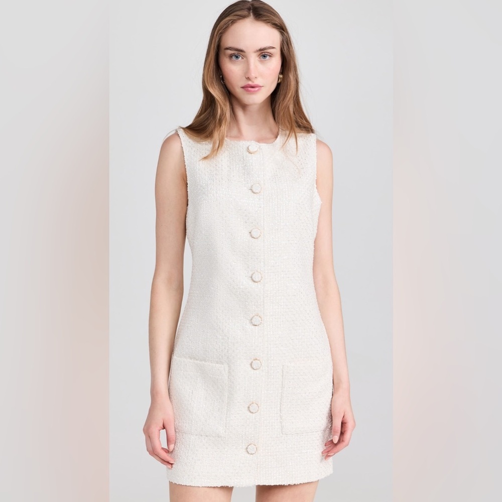 Nwt Endless Rose Sleeveless Tweed Mini Dress